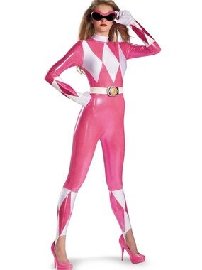 Disguise Power Pink Rangers Adult Size Large Crossplay, Halloween Costume